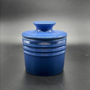 Le Creuset Stoneware Butter Keeper in Cobalt - NEW - Retired Color